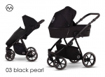 Vaiki&scaron;kas vežimėlis LONEX PAX FRESH 2in1 03 juodas pearl