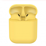 iNpods i12 belaidės ausinės su mikrofonu (geltona)