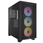 Corsair | RGB Tempered Glass PC Case | 3000D | Juodas | Mid-Tower | ATX