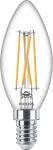 Philips Warm Glow LED žvakė, E14, 2200-2700 K, 340 lm, pritemdoma, skaidri