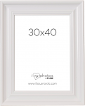 Ramka Focus Focus Charleston Baltas 30x40