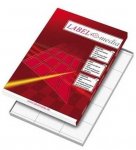 Lipnios etiketės LabelMedia, A4, baltos, 52,5x29,7 mm, (40) (100) 0707-763