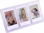 Nuotraukų rėmelis Langelis LoveInstant Rėmo stovi 3 Nuotraukos Kameros / Spausdinti spausdintuvas Popierius Zink / Fuji Instax mini - Purpurinė