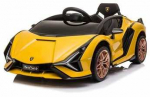 Eljet Vaiki&scaron;kas elektromobilis Lamborghini Sian geltonas