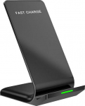 Belaidis kroviklis, mobiliesiems telefonams, juoda, 5/9V, 10W, Qi
