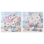 Plakatas Paveikslas DKD Home Decor Shabby Chic (100 x 3 x 100 cm) (2 vnt.)