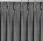 Homede Užuolaidos 200 &times; 225 cm, tamsiai pilkos VELVET FLEX