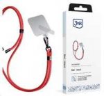 Dėklas 3Mk Protection I&scaron;manusis telefonas Lanyard 3mk EasyClip - Raudona