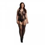 Shots Nėrinių kelnaitės Bodystocking &ndash; plius dydis