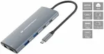 &bdquo;Carruzzo Conceptronic DONN06G&ldquo; vielinis USB 3.2 Gen 1 (3.1 Gen 1) Type-C pilkas