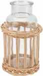 Home Styling Collection Dekoratyvinis buteliukas pintame krep&scaron;elyje