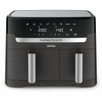 Kar&scaron;to oro gruzdintuvė Tefal Dual Easy Fry & Grill EY905B, 2700 W, 2 krep&scaron;eliai (5,2 litro + 3,1 litro)