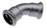 KAN-therm Presuota alkūnė 45&deg; 76,1mm neoksinis plienas - 6230061