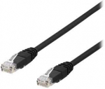 DELTACO TP-67SAU - Patch kabelis - RJ-45 (ki&scaron;tukas) į RJ-45 (ki&scaron;tukas) - 7 m - UTP - CAT 6a - juodas