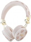 Guess ausinės Bluetooth ENC GUBH70EPOSMW rudos spalvos Peony Script Round Shape