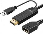 PremiumCord Adapt&eacute;r HDMI 2.0 na DisplayPort 1.2 rozli&scaron;en&iacute; 4K@60Hz 25cm