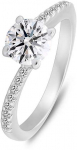 Brilio Silver Sidabrinis sužadėtuvių žiedas su skaidriais cirkoniais RI138W