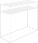Customform Konsolinis stalas, TENSIO 2 FLOOR METAL, 100x35 cm, Baltas