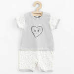 Kūdikių vasarinis medvilninis kombinezonas New Baby Hearts, 68 (4-6m), 68 (4-6m) dydis