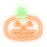 Neon PLEXI LED PUMPKIN WITH STEM oranžinis žalias NNE13 Neolia