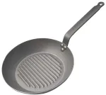 DE BUYER CARBONE PLUS Apvali grilio keptuvė 26cm