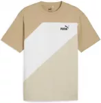 Puma Mar&scaron;kinėliai Vyrams Power Colorblock Tee Kreminis Baltas 678929 83