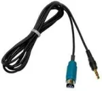 Alpine SĄSAJA KCE-236B (visu greičiu į mini jack 3,5 mm)