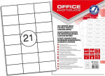 Office Products Etiketės Office Products A4 70x42,3 mm baltos (100)