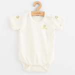 New Baby Naujas kūdikiams skirtas alyvuogių spalvos trumpomis rankovėmis pagamintas ekologi&scaron;kos medvilnės bodis, 74 (6-9 mėn.)