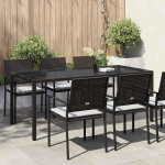 Sodo stalas Ruda 190 x 90 x 75 cm poliratanas