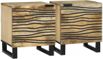 &Scaron;alia lovos spintelė 2 pcs Ruda 40 x 33 x 46 cm