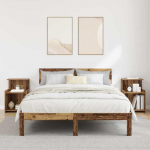 &Scaron;alia lovos spintelė 2 pcs Senas medis 40 x 35 x 60 cm