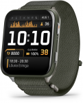 I&scaron;manusis laikrodis Garmin Venu&reg; X1, Samanų spalvos su titano nugarėle ir samanų spalvos &bdquo;ComfortFit&ldquo; nailoniniu dirželiu