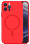 Mocco &bdquo;MagSilicone&ldquo; mink&scaron;tas silikoninis dėklas, skirtas &bdquo;Apple iPhone 14 Plus&ldquo;, raudonas