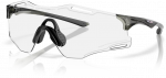 OAKLEY CYBR ZERO Polished Juodas/Clear Photochromic sportiniai akiniai