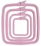 Nurge Pazarlama Nurge kvadratiniai (stačiakampiai) plastikiniai lankelis 14,5 * 16,5 cm (rožinė) 170-12PI