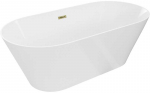 Vonia Mexen Luna Slim, 170 x 75 cm, Baltas + Gold persipylimas