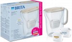 Vandens filtravimo ąsotis BRITA Style Essential 2.4L, smėlio spalvos su 2x MAXTRA PRO filtrais
