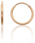 Auksiniai auskarai &ndash;žiedai - 13 mm. - 0.53 g.