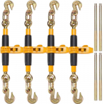 Krovinio ri&scaron;imo mechanizmas 0.9-1.27 cm, G80 kabliais 5443 kg, su neslystančia rankena, sunkvežimiams, priekaboms, ratinis krovinio tvirtinimas