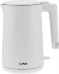 Elektrinis virdulys 1.5L, vėsus pavir&scaron;ius, 2200W, greitas vandens virimas, baltas virdulys