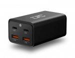 Įkroviklis LTC Įkroviklis jungiama į tinklą MULTI CHARGER QC 3.0 PD20W/PD40W/QC 3.0 2x USB 2,4A 80W juoda