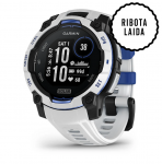 I&scaron;manusis laikrodis Garmin Instinct&reg; 3 &ndash; 45 mm, Solar, Baltojo akmens spalvos su baltojo akmens spalvos / mėlynu dirželiu