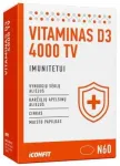 ICONFIT Vitaminas D3 imunitetui 4000 TV, 60 kapsulių