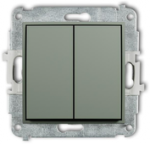 Karlik Elektrotechnik 61MWP-88.1 MINI Užrakto jungiklio mechanizmas su atrama (du mygtukai be piktogramų) sage 61MWP-88.1