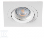 Įleidžiamas &scaron;viestuvas KANLUX SEIDY CT-DTL50-W/M, 12 V, 50 W, GU5.3, kvadrato f., baltos sp.