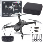 Dronas Y329 su kamera HD WiFi ir LED, Juodas Carbon