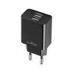 Maxlife MXTC-12 charger 1x USB-A 4,8A juodas