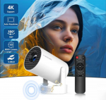 Portable Projektorius Pro+ Ne&scaron;iojamas i&scaron;manus projektorius su Android 11, WiFi 6 ir 4K palaikymu namų kino patirčiai