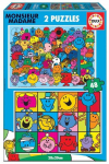 Educa 2 dėlionės (puzzle) 2x48 MONSIEUR MADAME 3-6metų